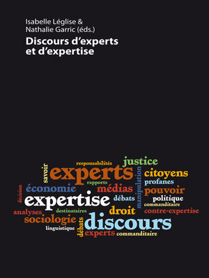 cover image of Discours d'experts et d'expertise